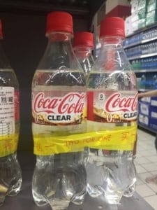 Translucent coca cola in china